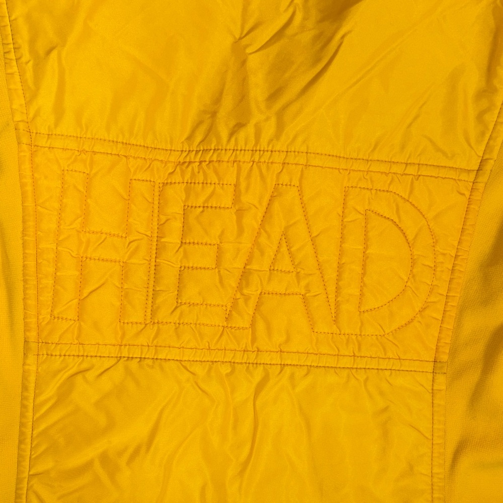 UNISEX VINTAGE HEAD brand Bright Yellow Ski Jacket MENS M WOMENS LG - Picture 2 of 8